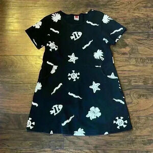 Vintage Red Ginger Cotton Stuff Dress SZ Small